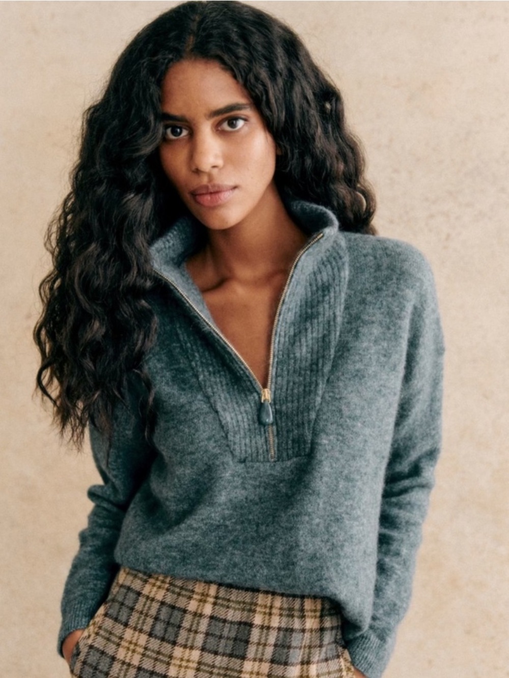 RARE Sezane Tobias Jumper in Blue Storm - Picture 3 of 12